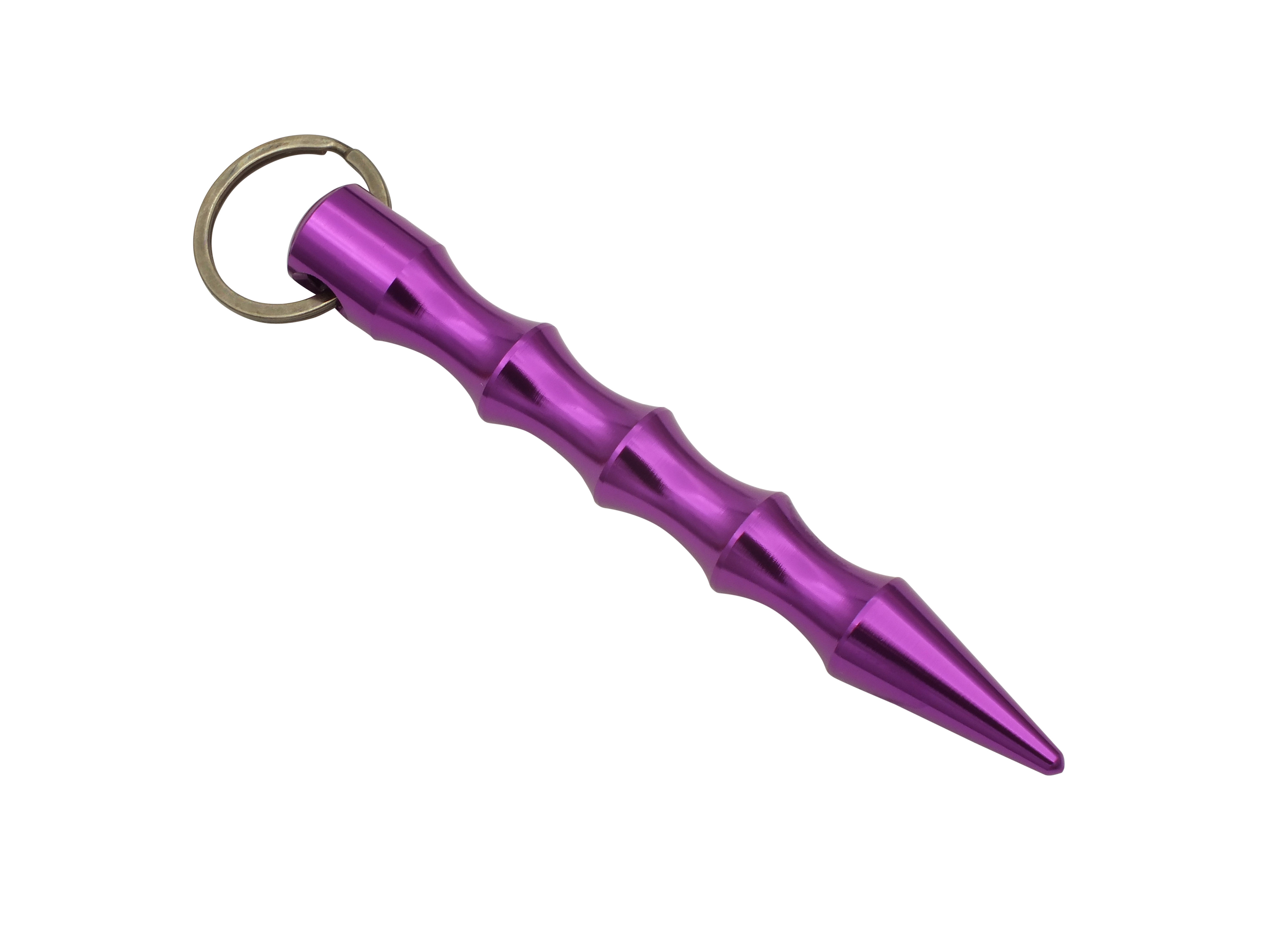 Kubotan, Pointed, Wavy, Purple