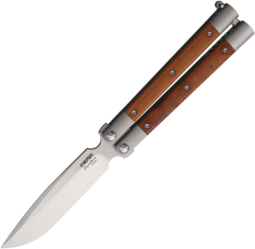 Penasong Butterfly Stainless Steel Micarta Handle Knife