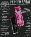 1/2oz pepper spray-pink leather pouch keychain