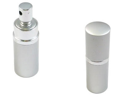 1/2 oz. Perfume Shaped 15% Pepper Spray-Round Silver