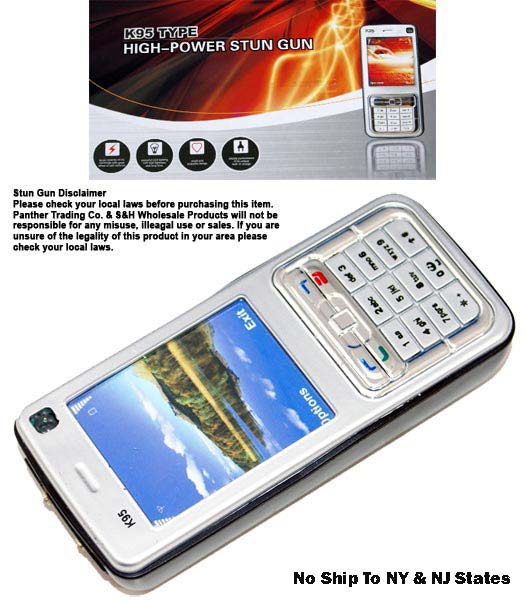 K95 Type -High Power Stun Gun Cell Phone-1.2 Million volts