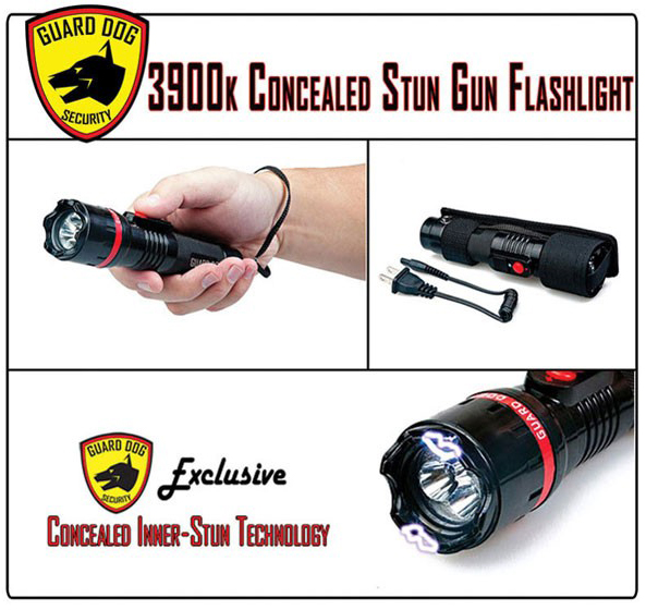 Flashlight with Built-In 3,900,000 volt Stun Gun