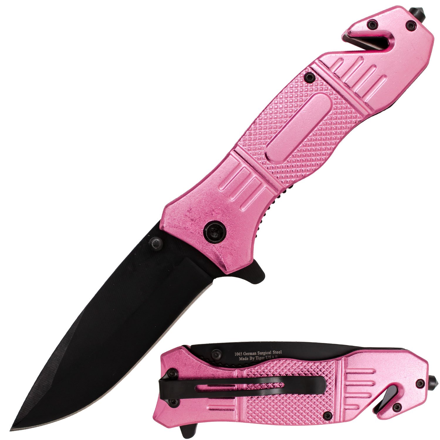 Pink Action Liner Lock DP Blade Knife