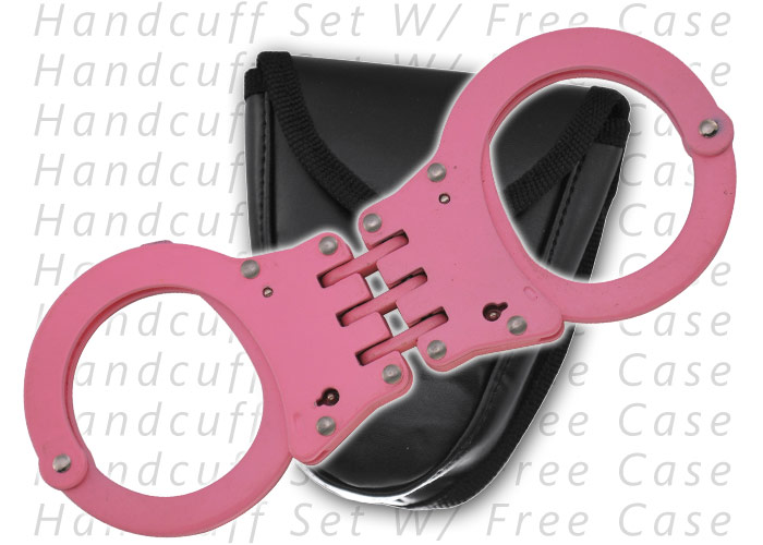 Handcuff Set W/ Free Case P-0867-3PK