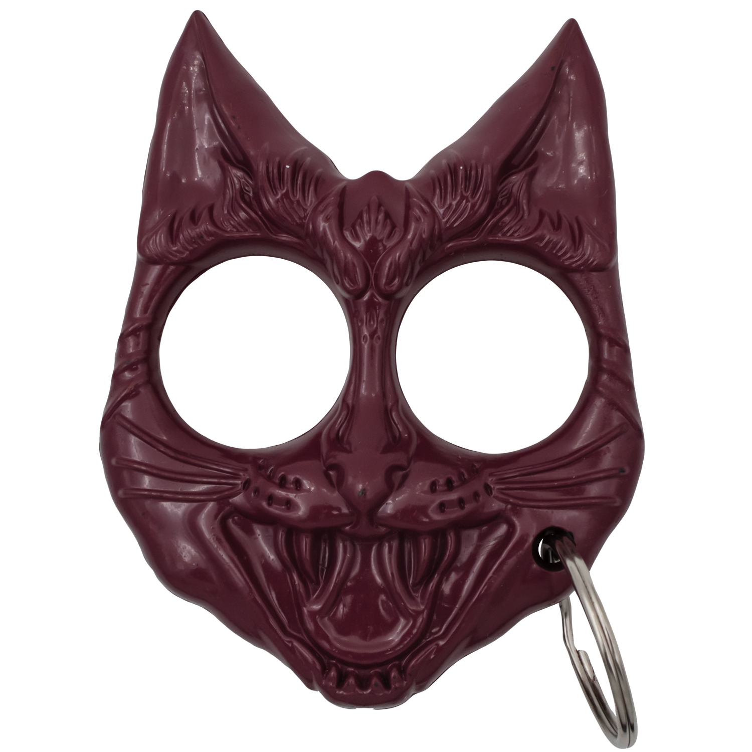 Public Safety Evil Cat Keychain Wine