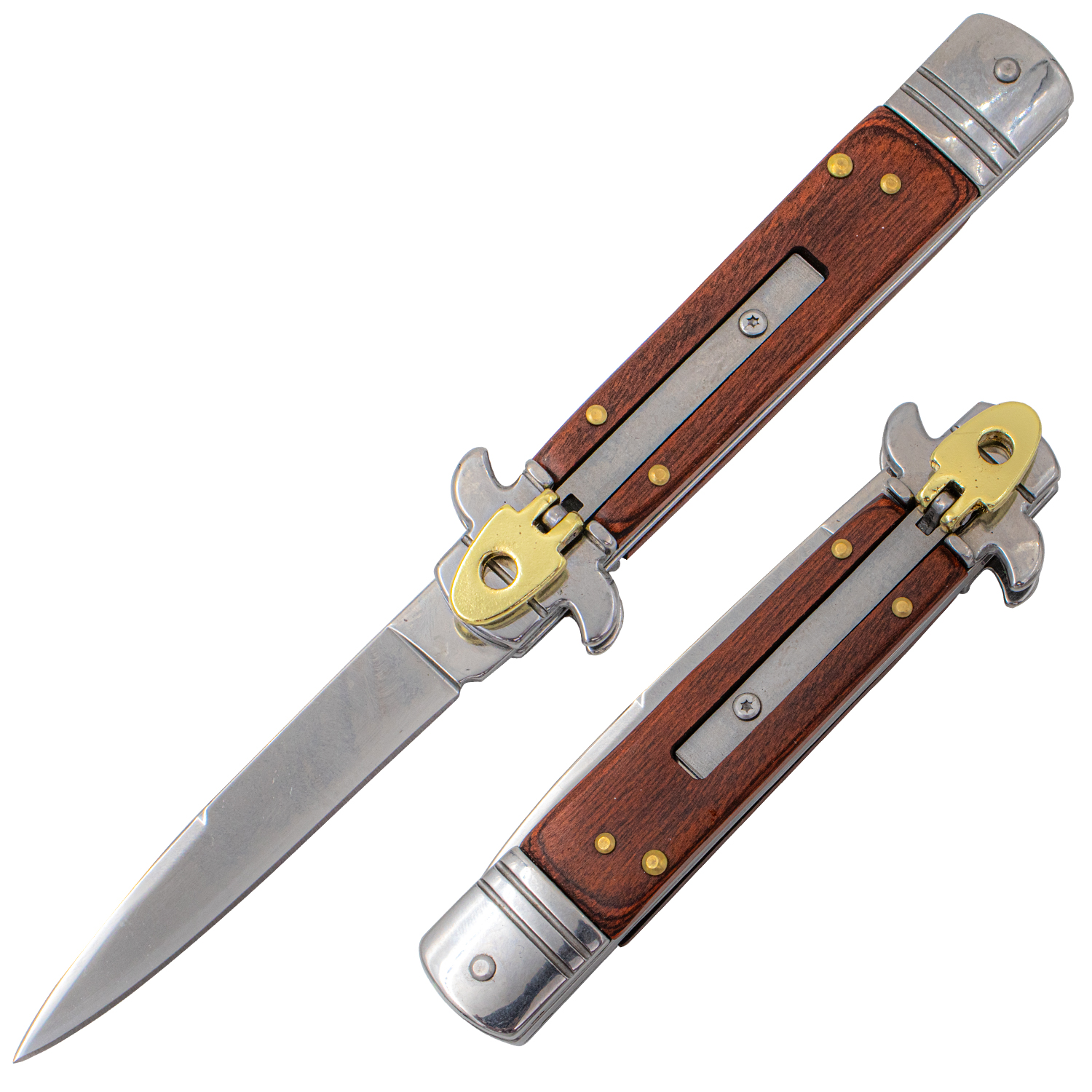 Red Cedar Style Leverletto Stiletto Automatic Knife