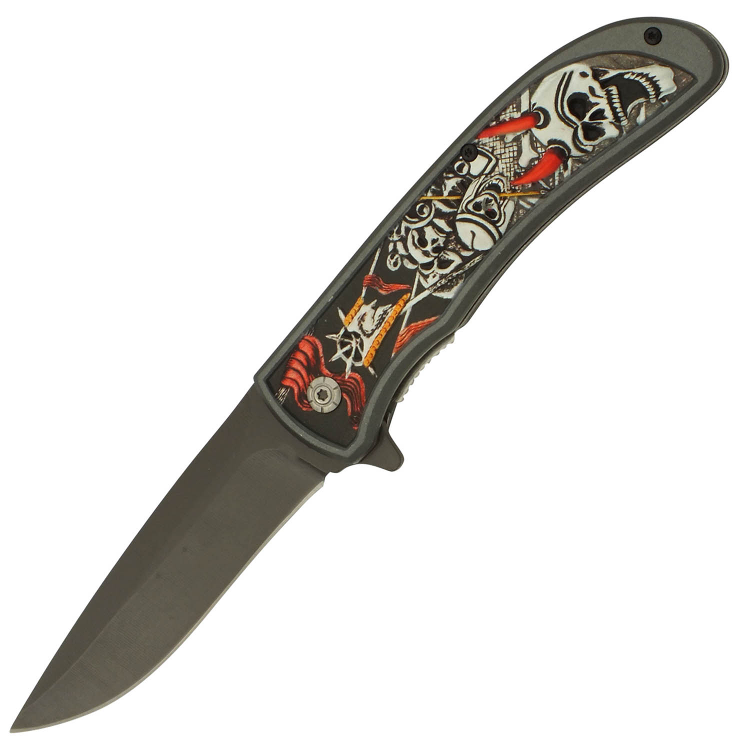 Bone Warrior Spring Assisted Folding Pocket Knife