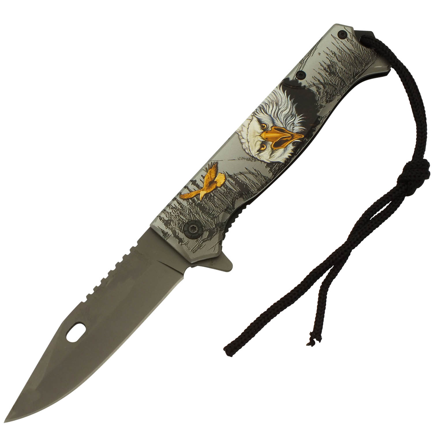 High Dragon's Tooth Spring Assisted Folding Karambit Knife