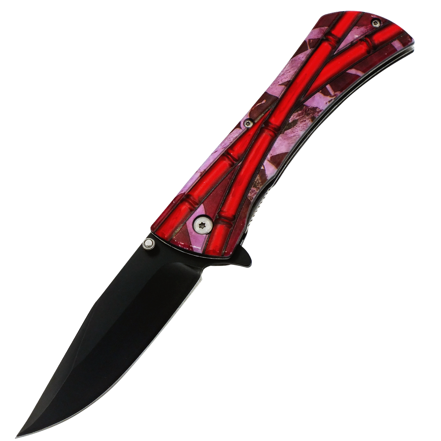Bamboo Dream Red Spring Assisted Folding Knife