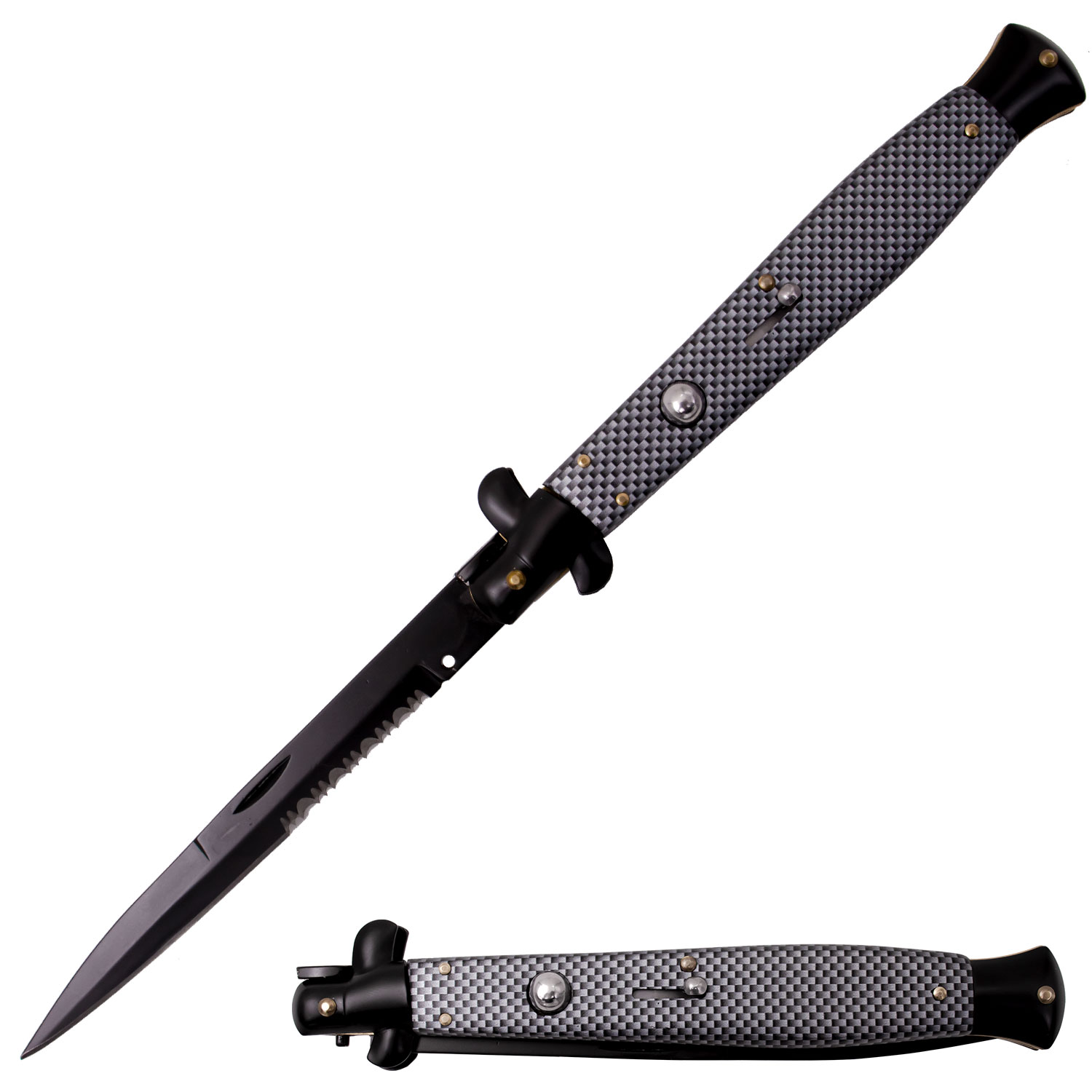 Foot Long Sacred Sacrifice Stiletto Knife Carbon Fiber