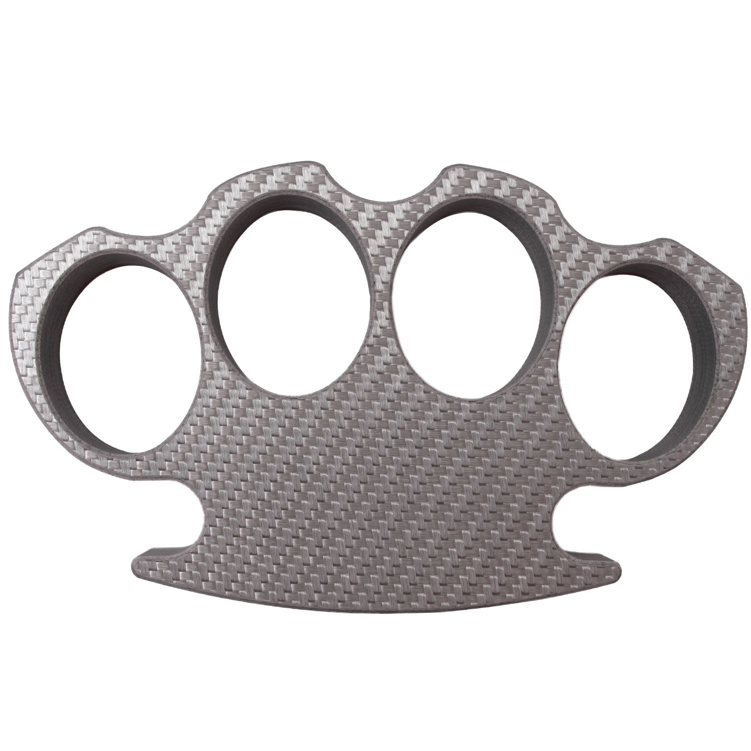 Silver Carbon Fiber Brass Knuckle Lightweight Puncher