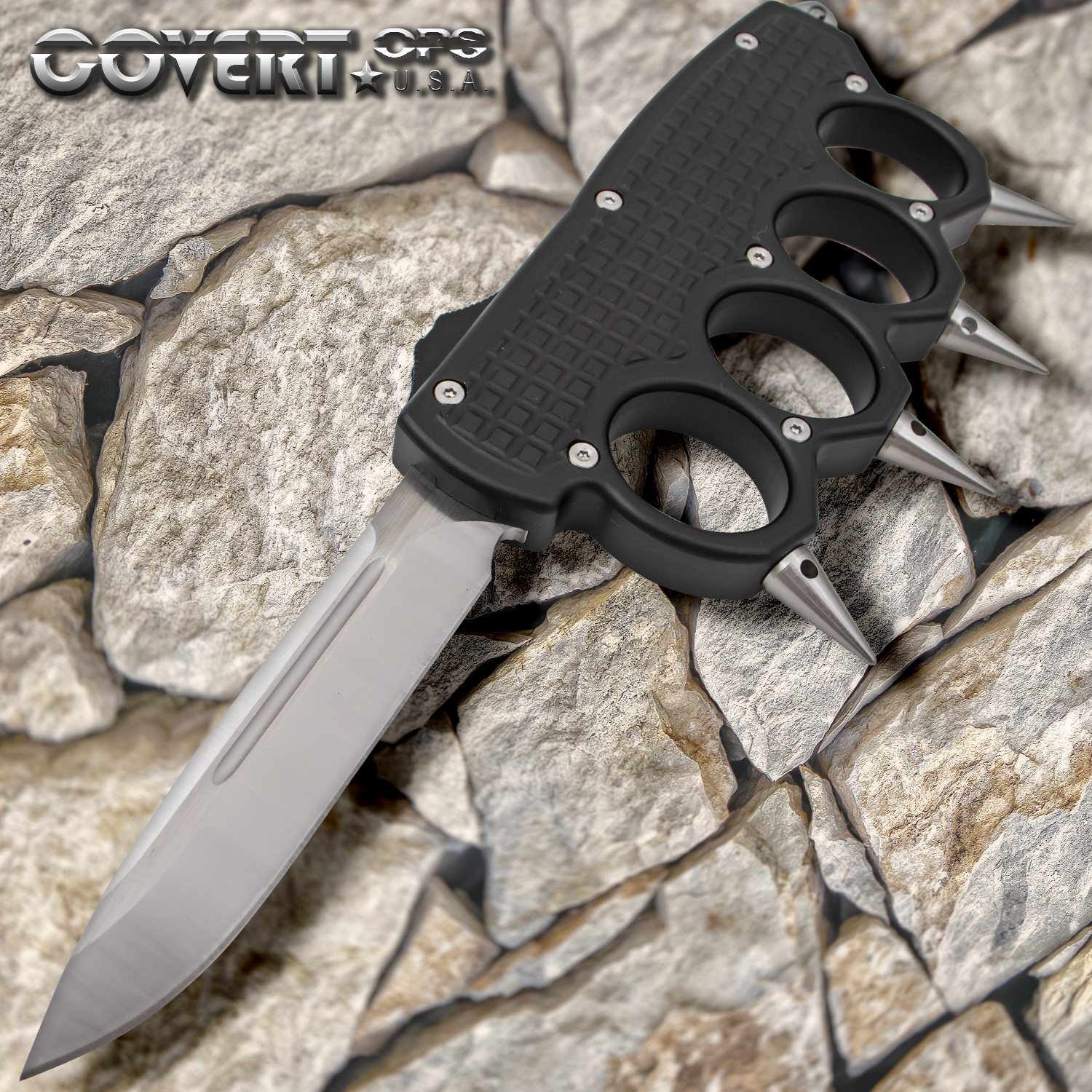 Subtle Serpent Automatic OTF Knuckle Knife with Tool and Carrying Case DP