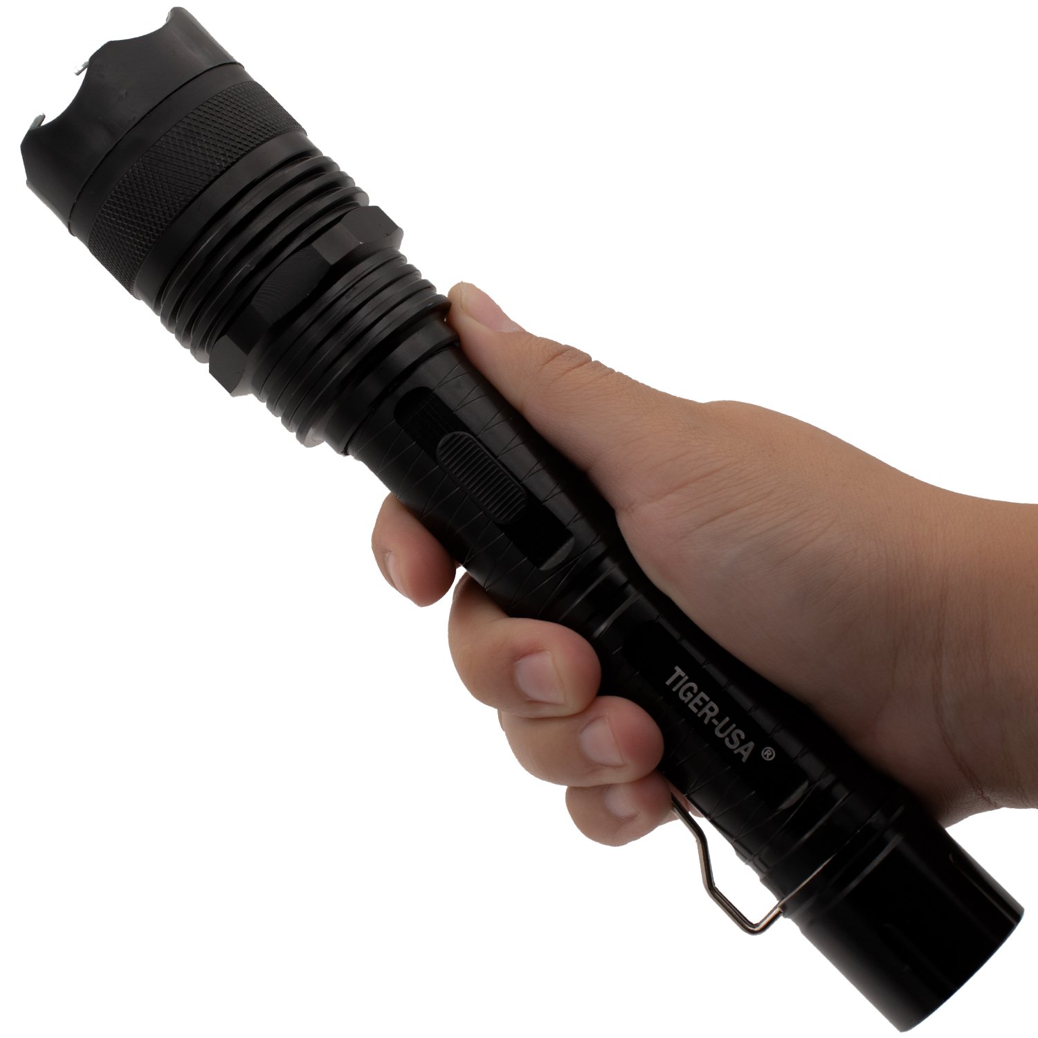 100 Mill Volt Tiger USA Xtreme Flashlight Self Defense Stun Gun