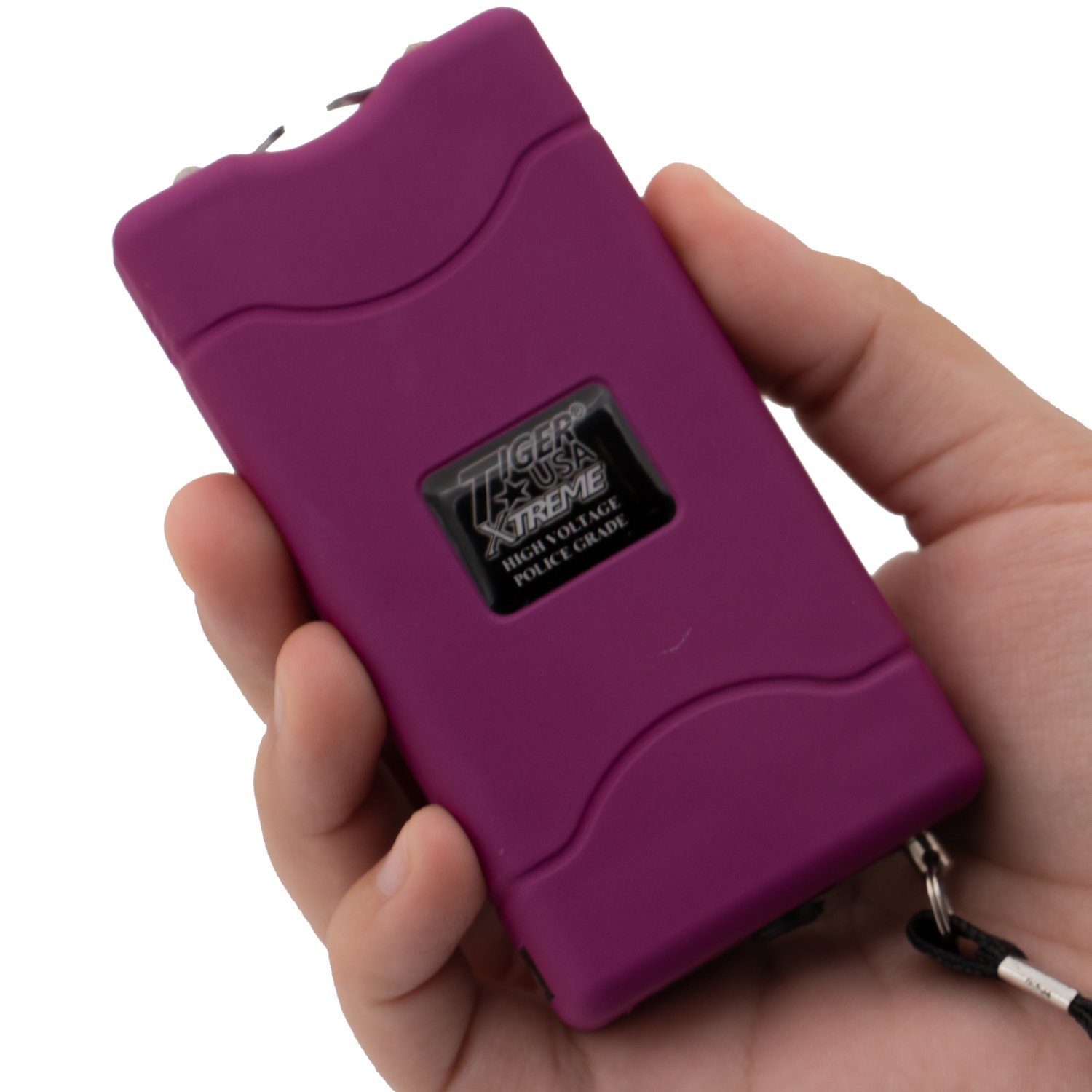 96 Mill Dark Purple Rechargeable Stun Gun and Flash Light