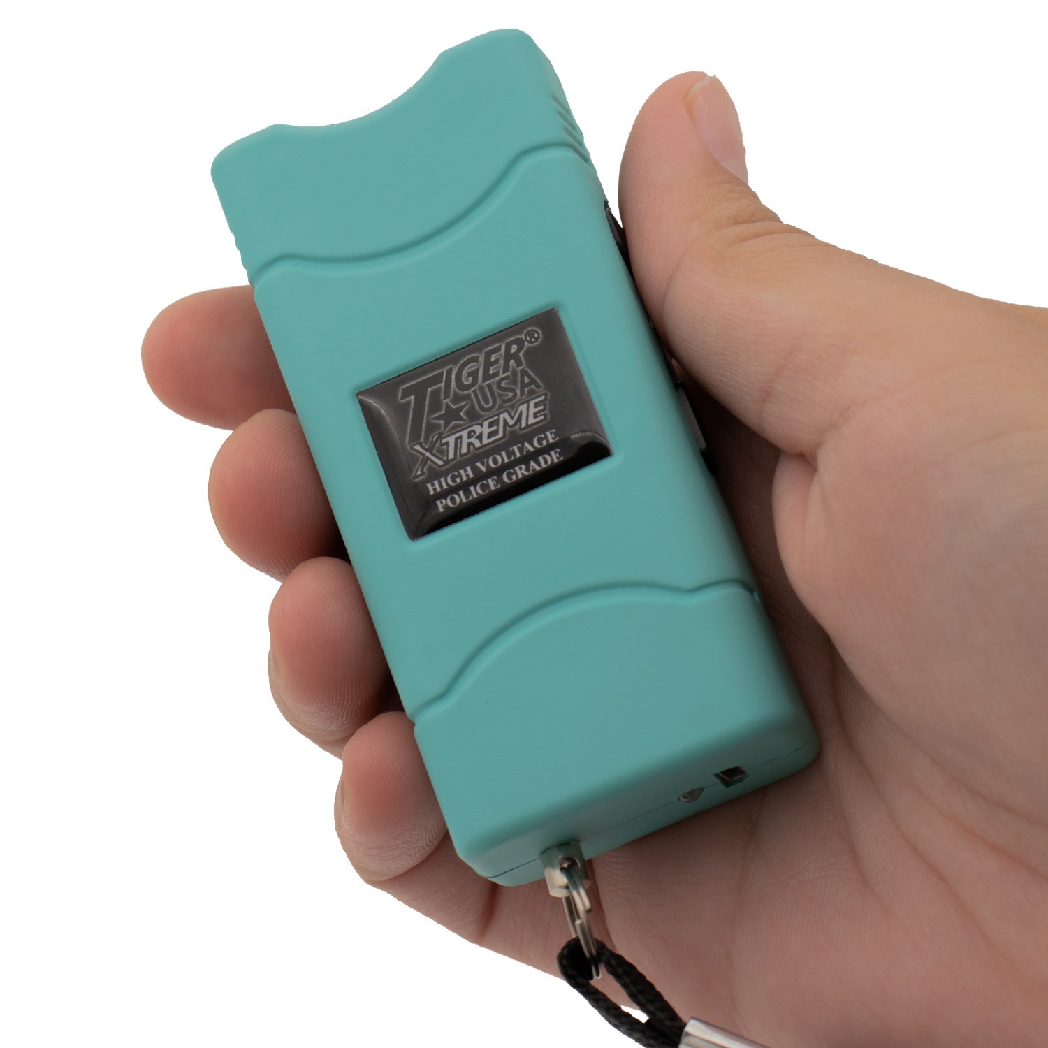 Teal Small Quantum Tiger USA Xtreme Stun Gun 96V