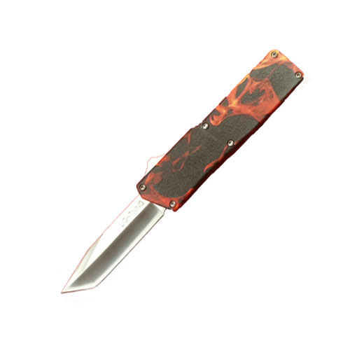 Famous Lightning OTF Automatic Knife Tanto Fire