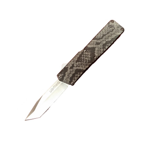 Famous Lightning OTF Automatic Knife Tanto Snakeskin