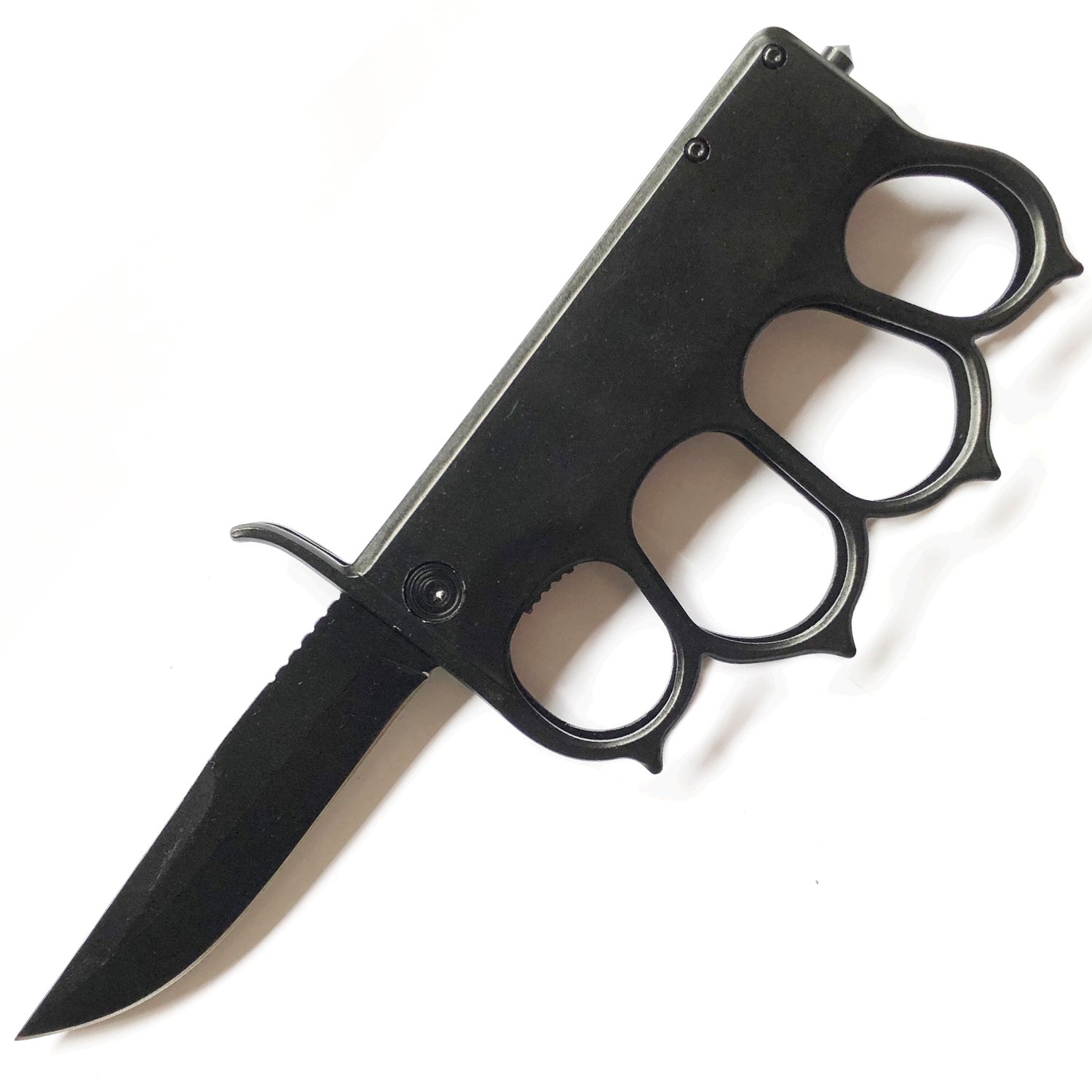 Tiger USA Black Trench Knife Drop Point