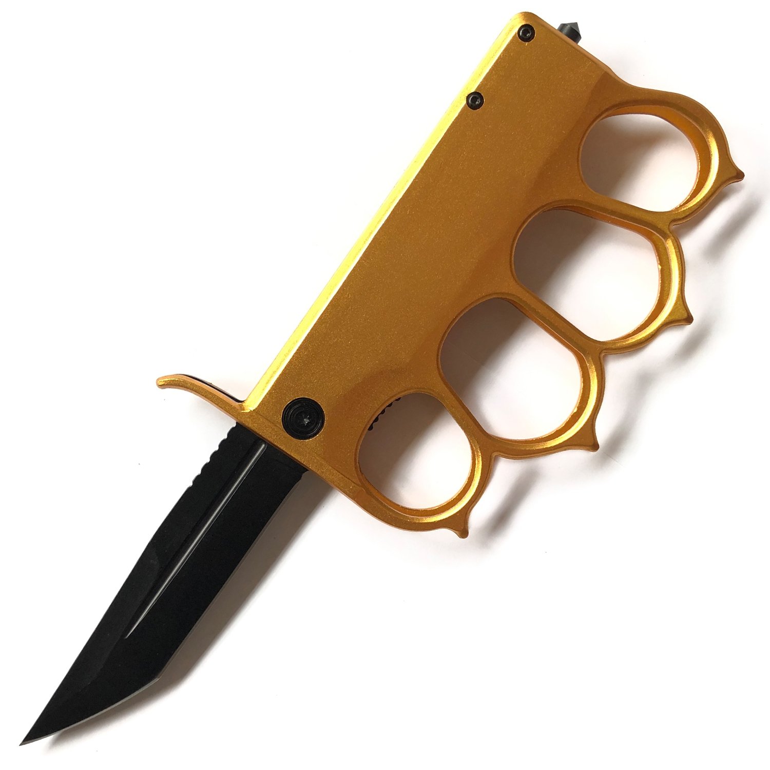 Tiger USA Gold Trench Knife Tanto Blade