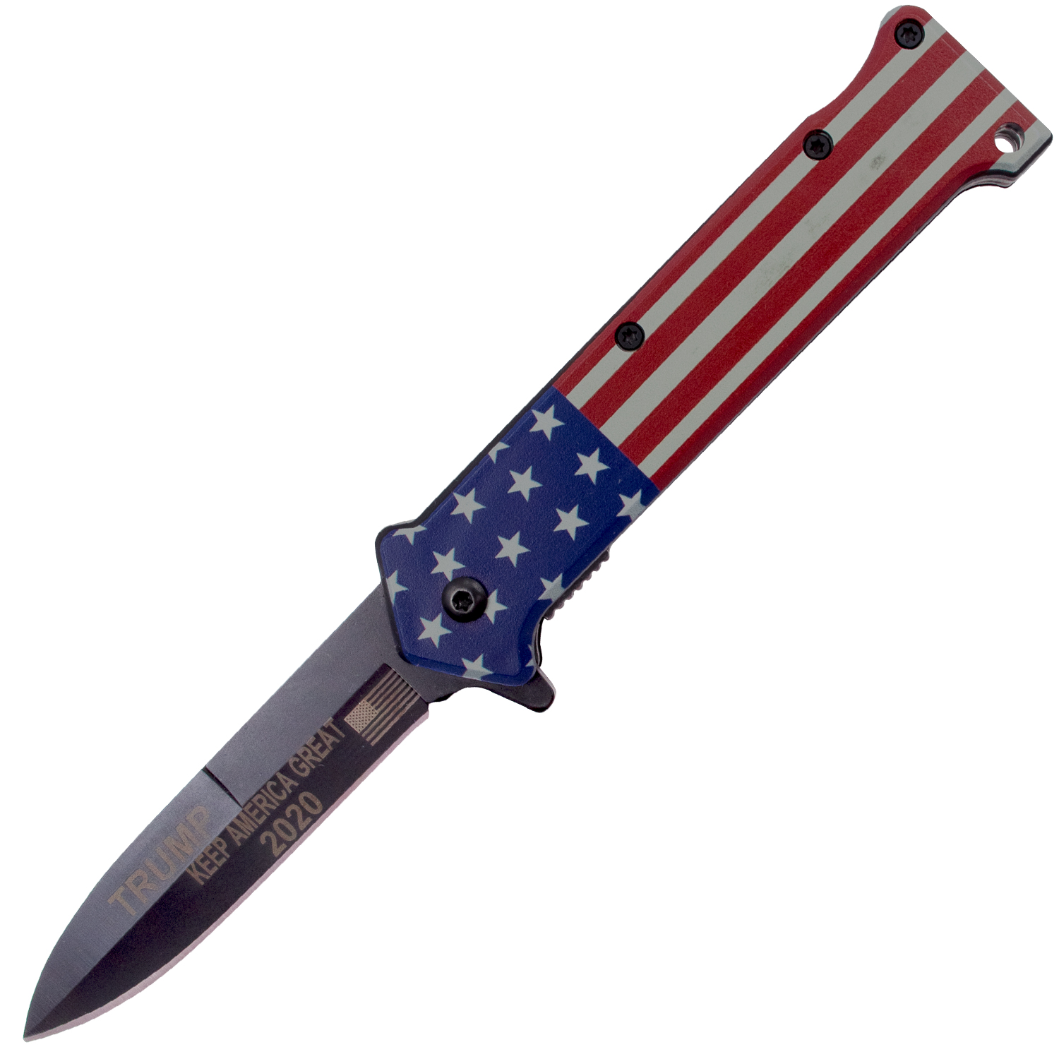 Tiger USA Spring Assisted Knife Joker USA Trump