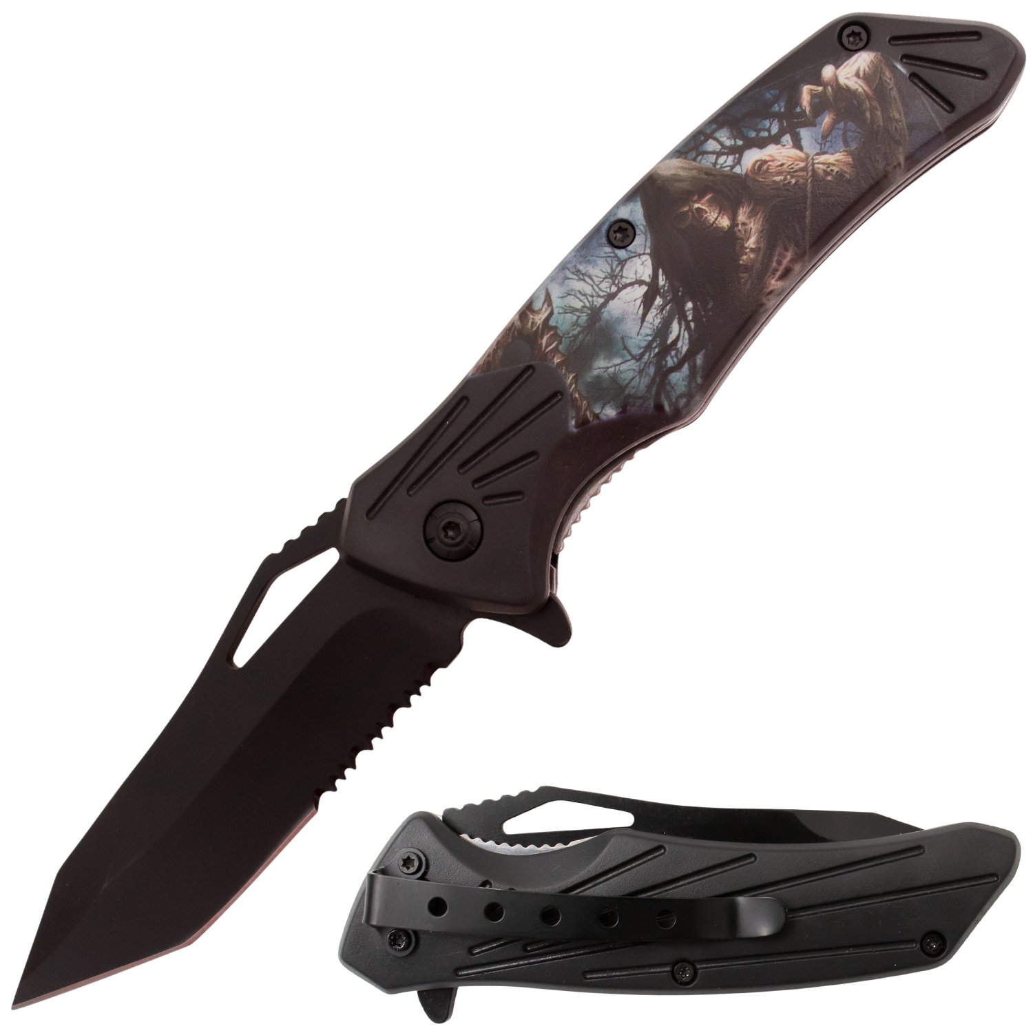 Tiger USA Trigger Action Knife Forest Reaper