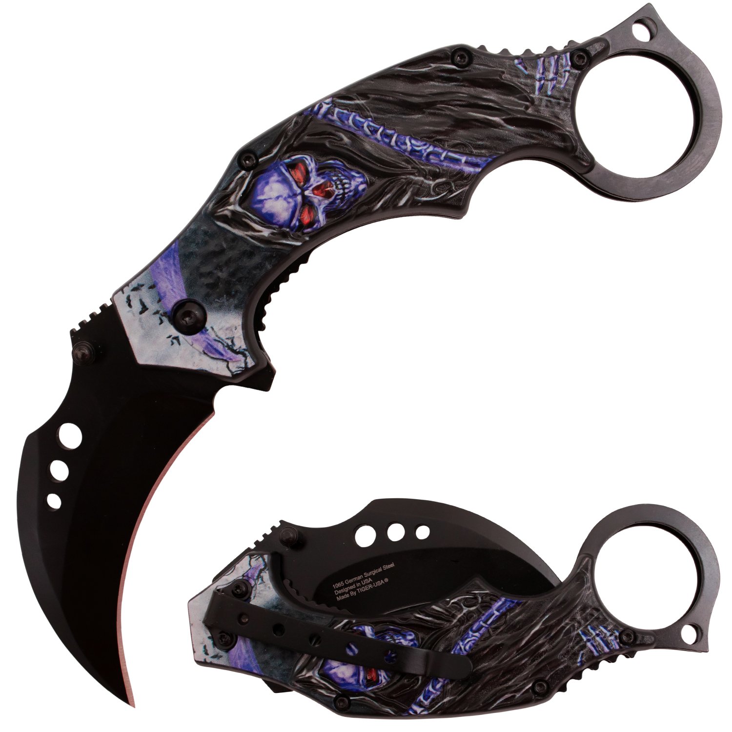 Tiger USA Trigger Action Knife Karambit Reaper