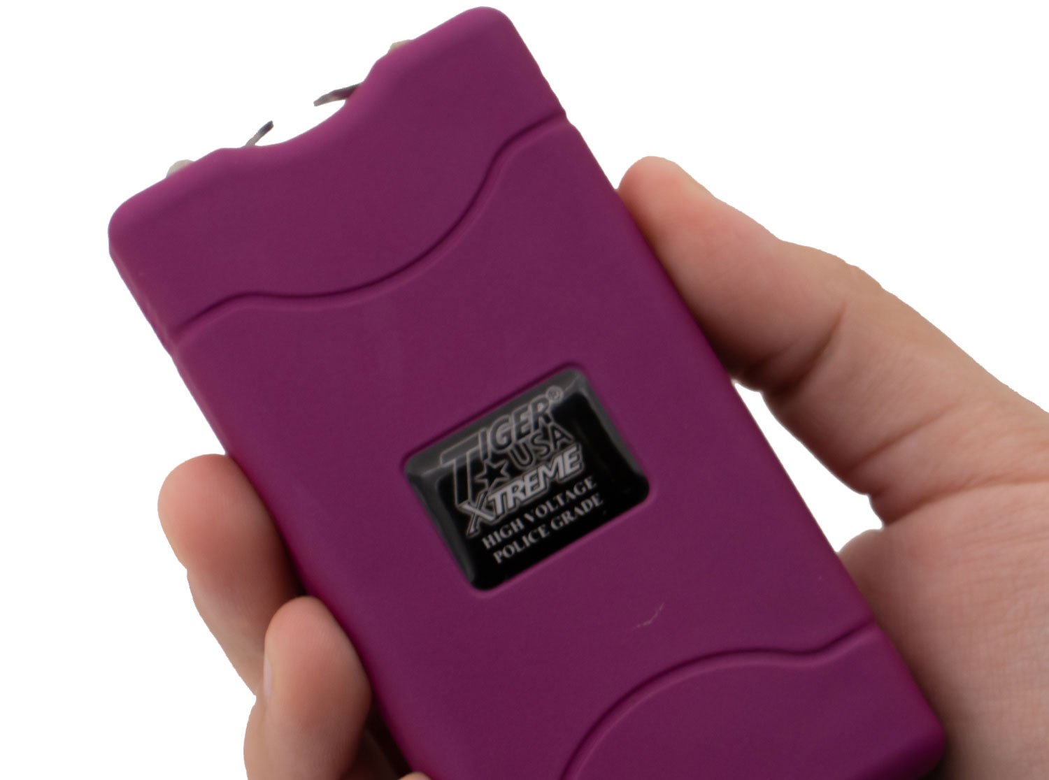 Tiger USA Xtreme® 96 Mill Dark Purple Rechargeable Stun Gun & Flash Light