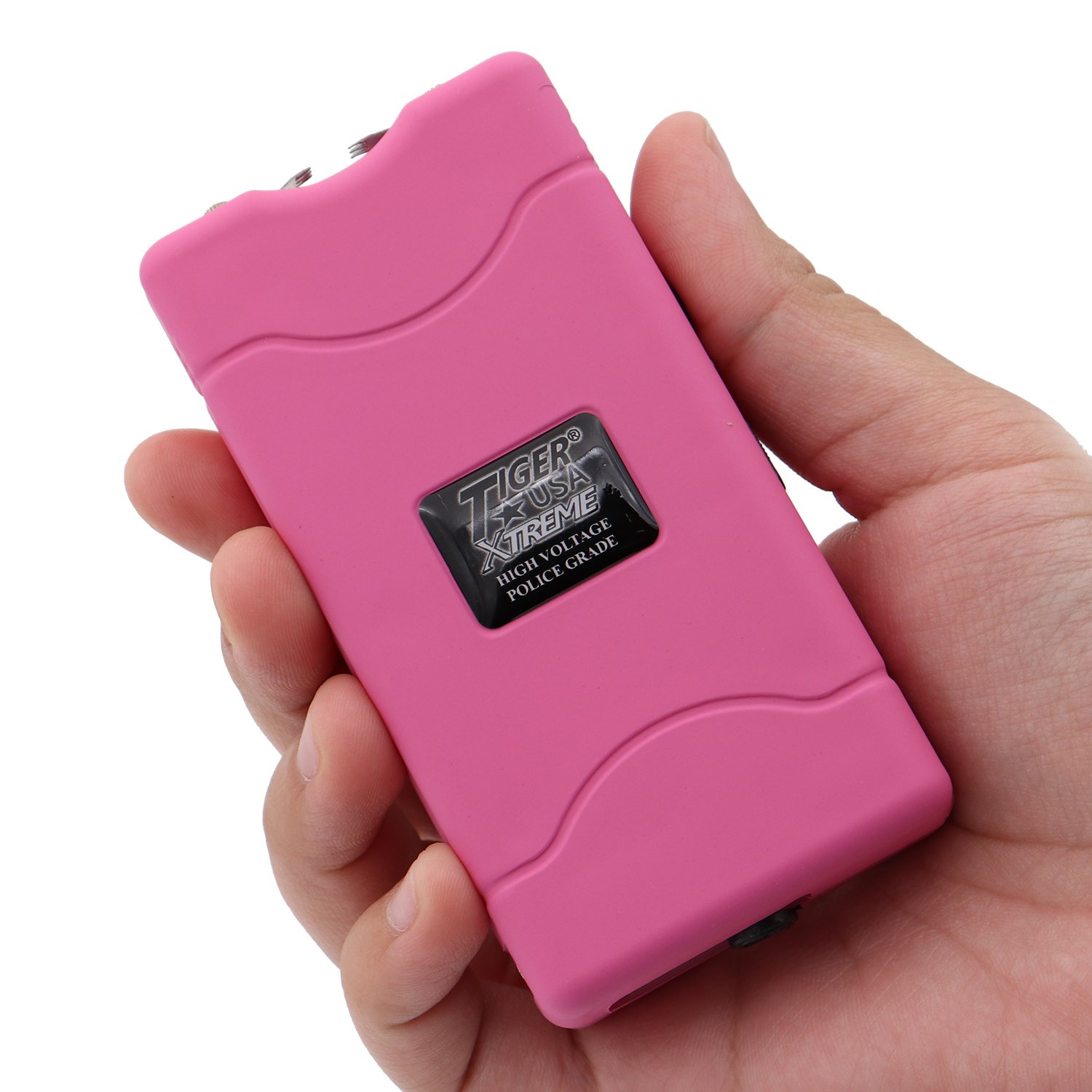 Tiger USA Xtreme® 96 Mill Pink Rechargeable Stun Gun & Flash Light