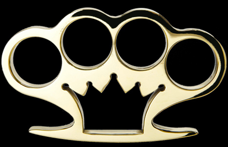 American Made Crown Brass Knuckles