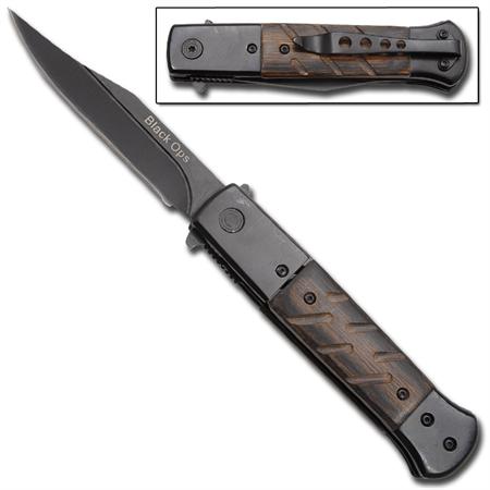 Dual Action Heavy Duty Automatic Knife Black Ops SP355PK-6