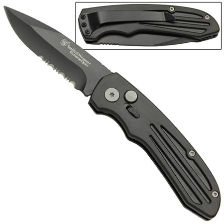 Smith & Wesson Extreme Ops Serrated Edge Automatic Knife SW50BS