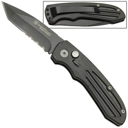 Smith & Wesson Extreme Ops Tanto Serrated Blade Automatic Knife SW50BTS