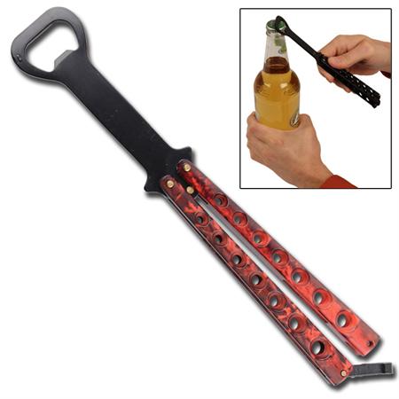 Balisong Butterfly Bottle Opener - Redwood Real Tree Camo BP137-3