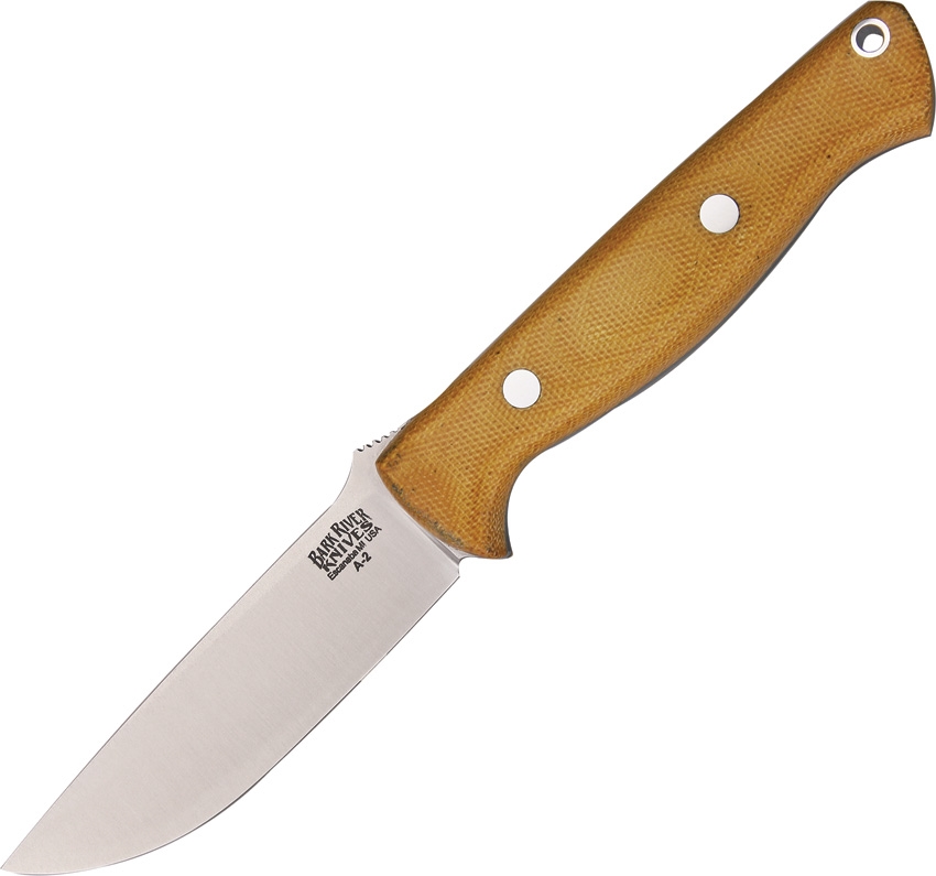 Bark River BA011MNC Bravo Gunny Natural Canvas Hunting  Knife