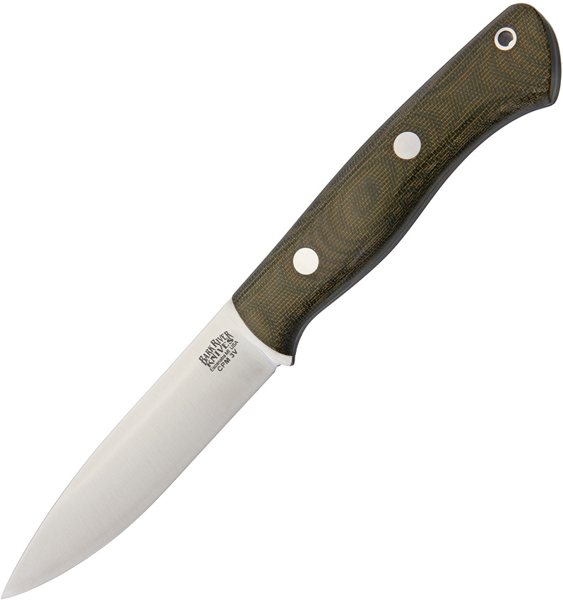 Bark River BA06125MGC Aurora LT 3V Green Micarta Knife