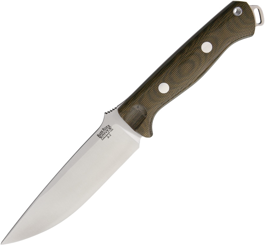 Bark River BA07117MGC Bravo Vortex Green Canvas Knife