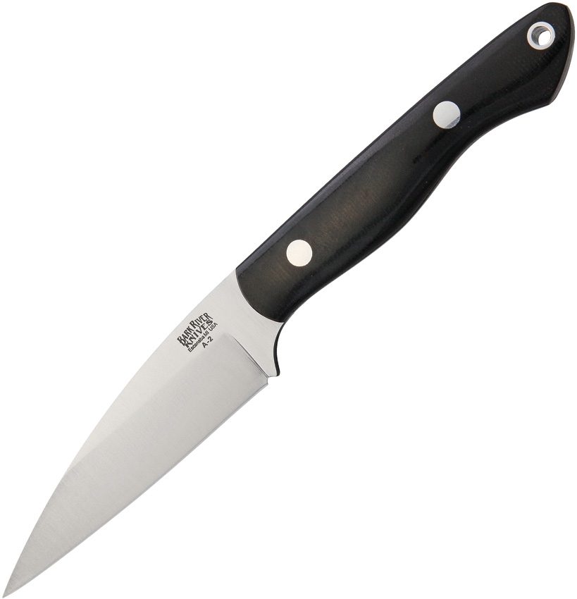 Bark River BA09011MBC Mini Bush Seax Black Canvas Knife