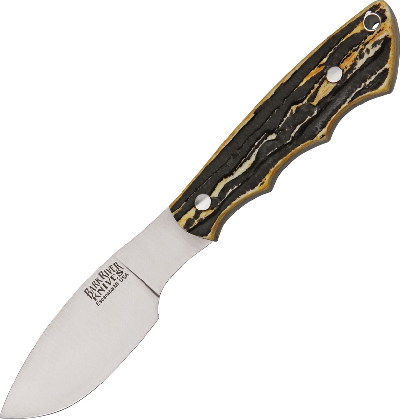 Bark River BA133BAS Mini Canadian Stag Hunting Knife