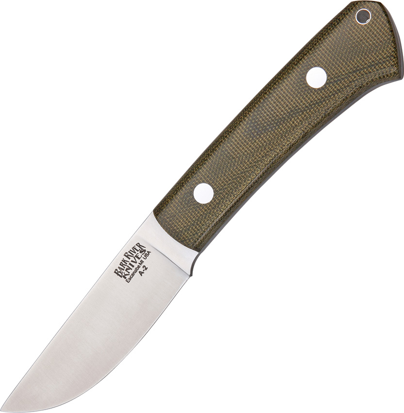 Bark River BA132MGC Woodland Green Micarta Knife