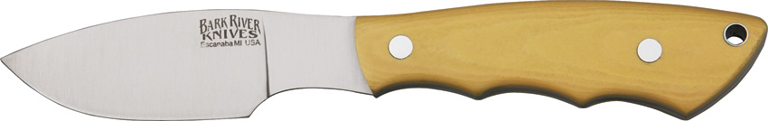 BarkRiver BA133MAI Mini Canadian Black Micarta Knife 