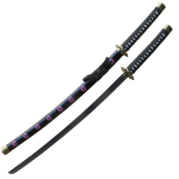 Black and Purple Katana Samurai Sword