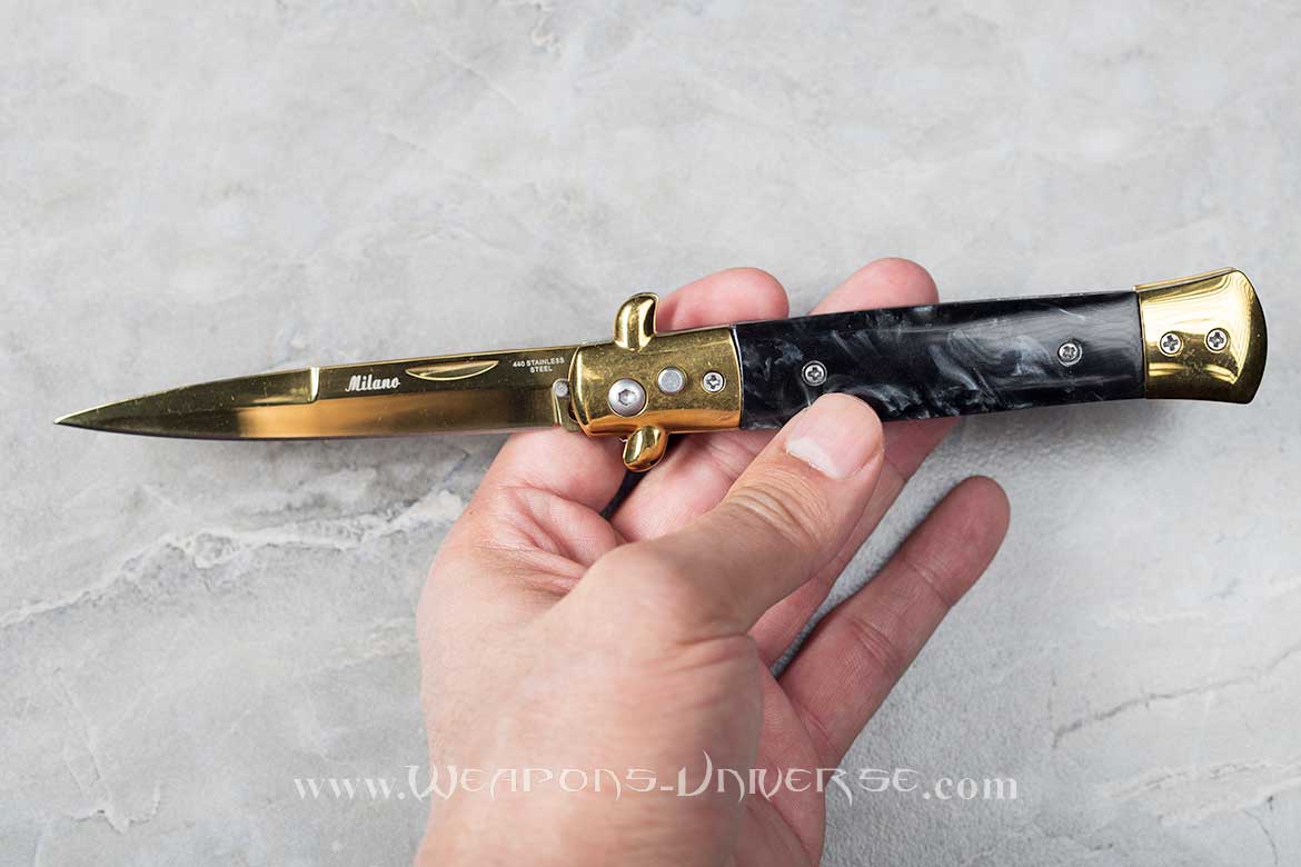 Black Switchblade Automatic Knife