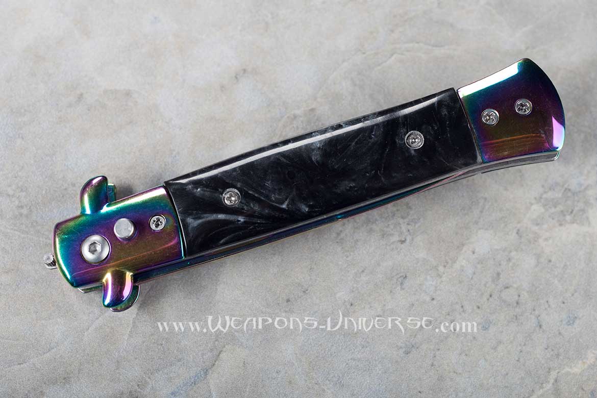 Black Titanium Automatic Knife