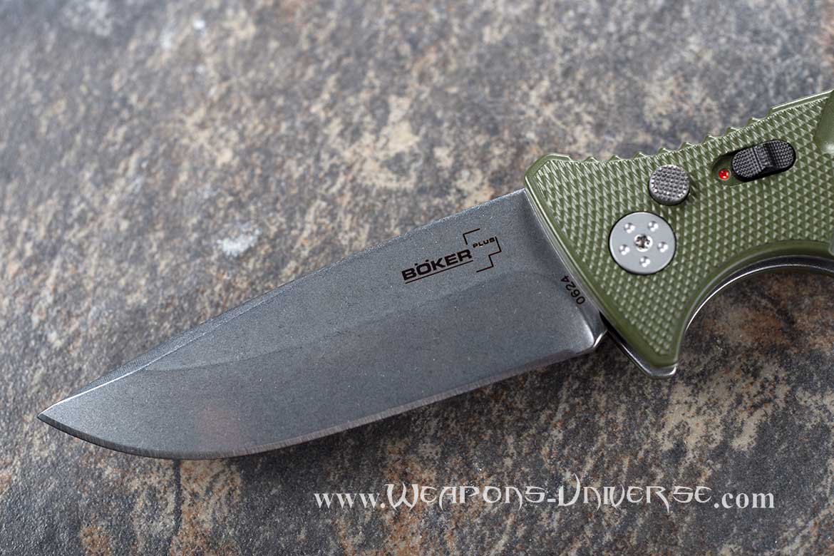 Boker 402N Plus Strike Auto Knife, Green, Spearpoint