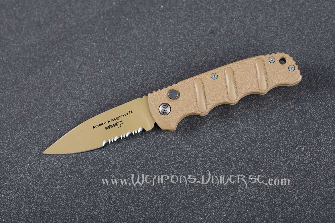 Boker Automatic Knife Kalashnikov 74, Spearpoint, Desert