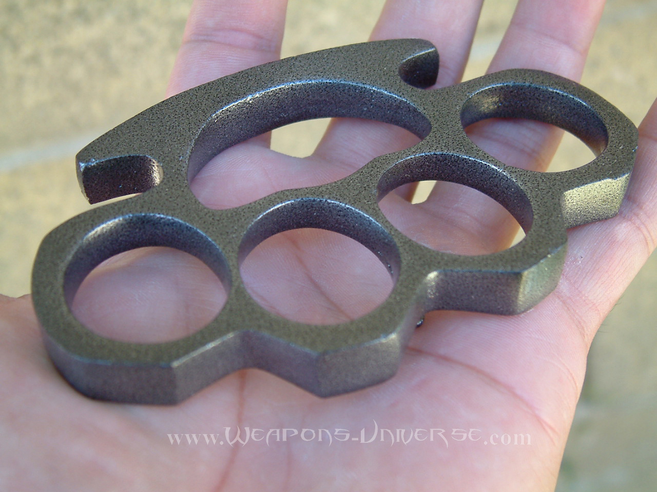 Brass Knuckles, Damascus, Large