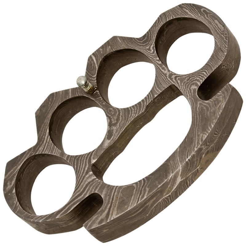 Damascus Steel Brass Knuckles
