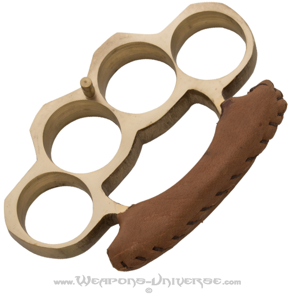 100% Real Brass Knuckles, Leather Padding