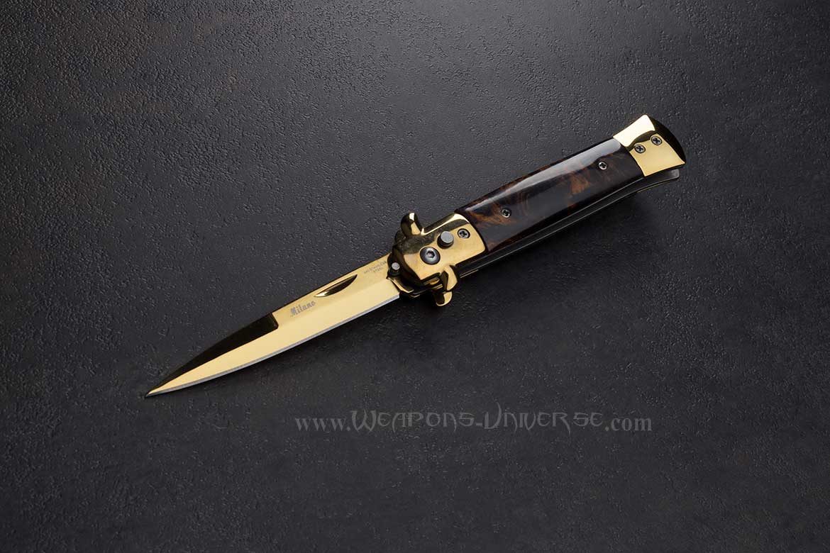 Brown Automatic Knife