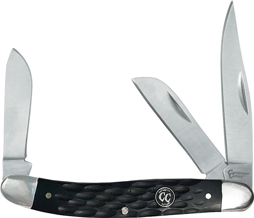Cattleman's Cutlery CC0001JBD Signature Stockman Black Knife
